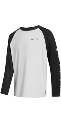 2024 Mystic Miesten Bolt Pitkhihainen Quickdry T-paita 35001.240157 - Black / White